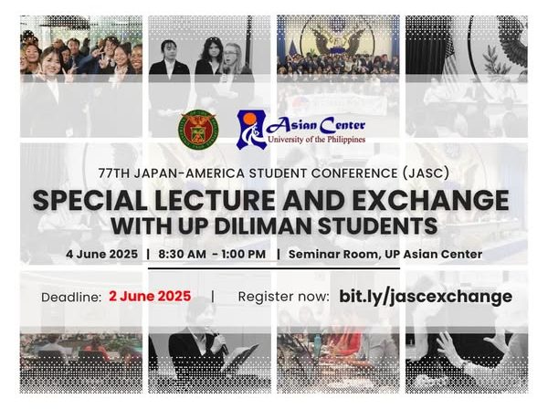 77th Japan-America Student Conference: Special Lecture and Exchange With UP Diliman Students