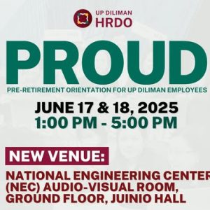 Pre-retirement Orientation Program for UP Diliman Employees