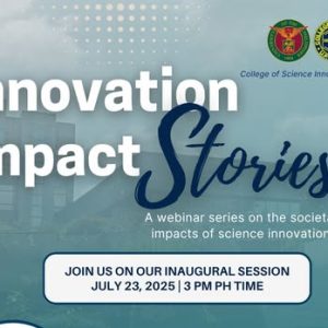 Innovation Impact Stories: A Webinar Series on the Societal Impacts of Science Innovation