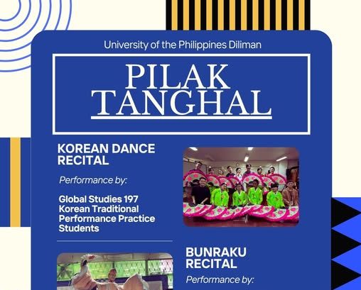 Pilak Tanghal: Korean Dance Recital and Bunraku Recital
