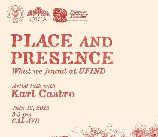 Place and Presence: What We Found at UFIND, An Artist Talk With Karl Castro