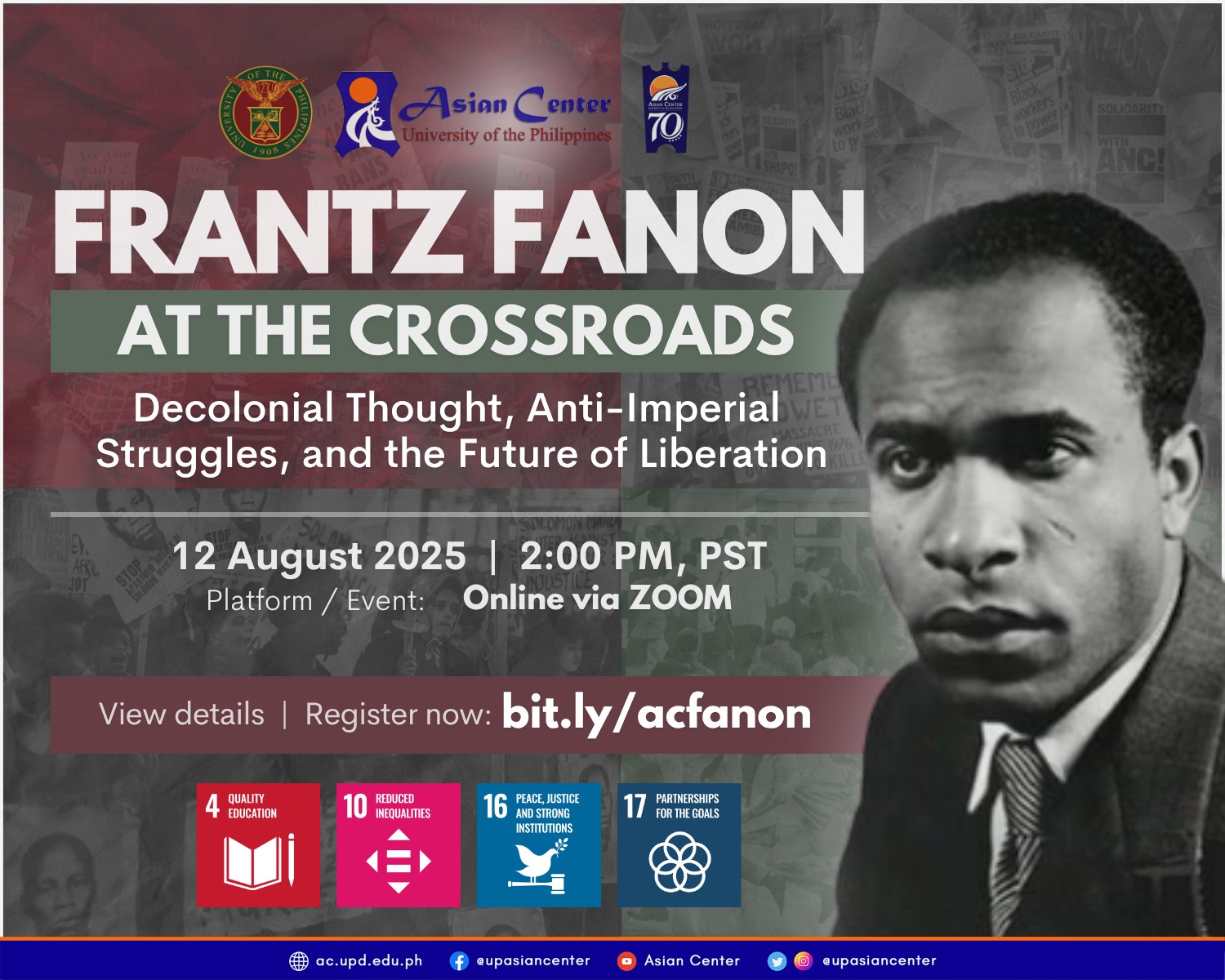 Frantz Fanon at the Crossroads: Decolonial Thought, Anti-Imperial Struggles, and the Future of Liberation