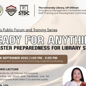 Ready for Anything: Disaster Preparedness for Library Staff
