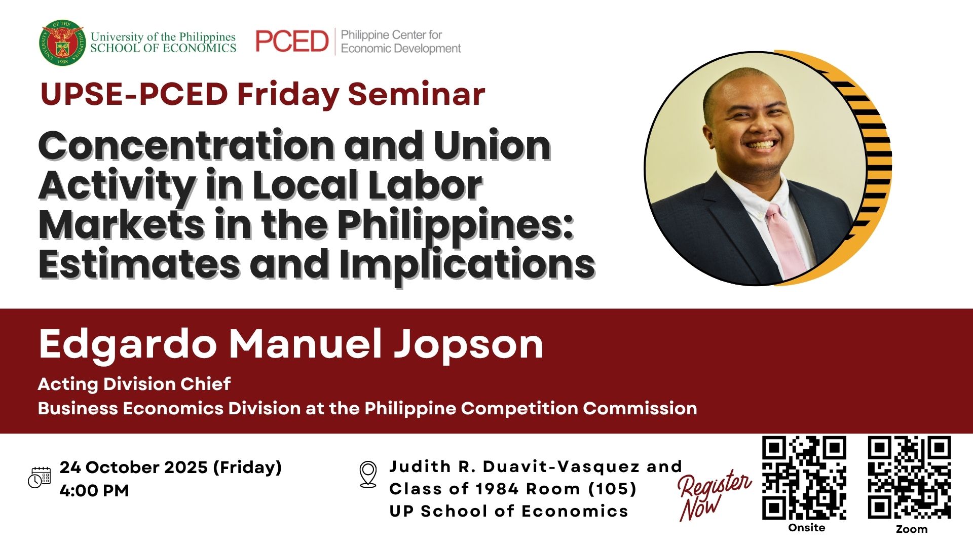 Concentration and Union Activity in Local Labor Markets in the Philippines: Estimates and Implications