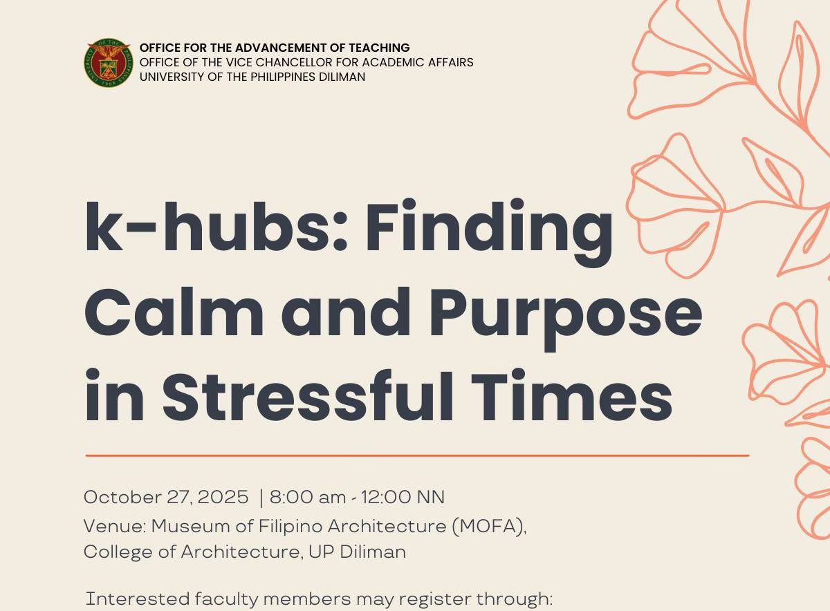 k-hubs: Finding Calm and Purpose in Stressful Times
