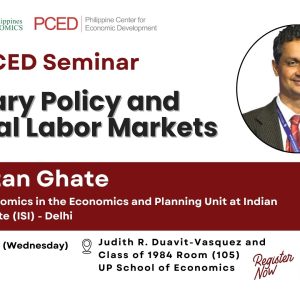 UPSE-PCED Seminar: Monetary Policy and Informal Labor Markets