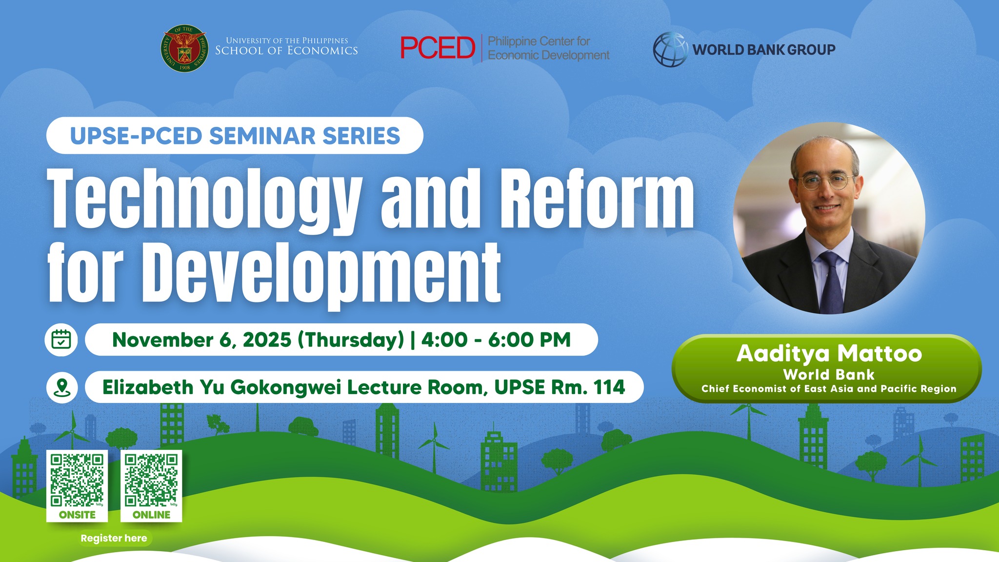 UPSE-PCED Seminar Series: Technology and Reform for Development