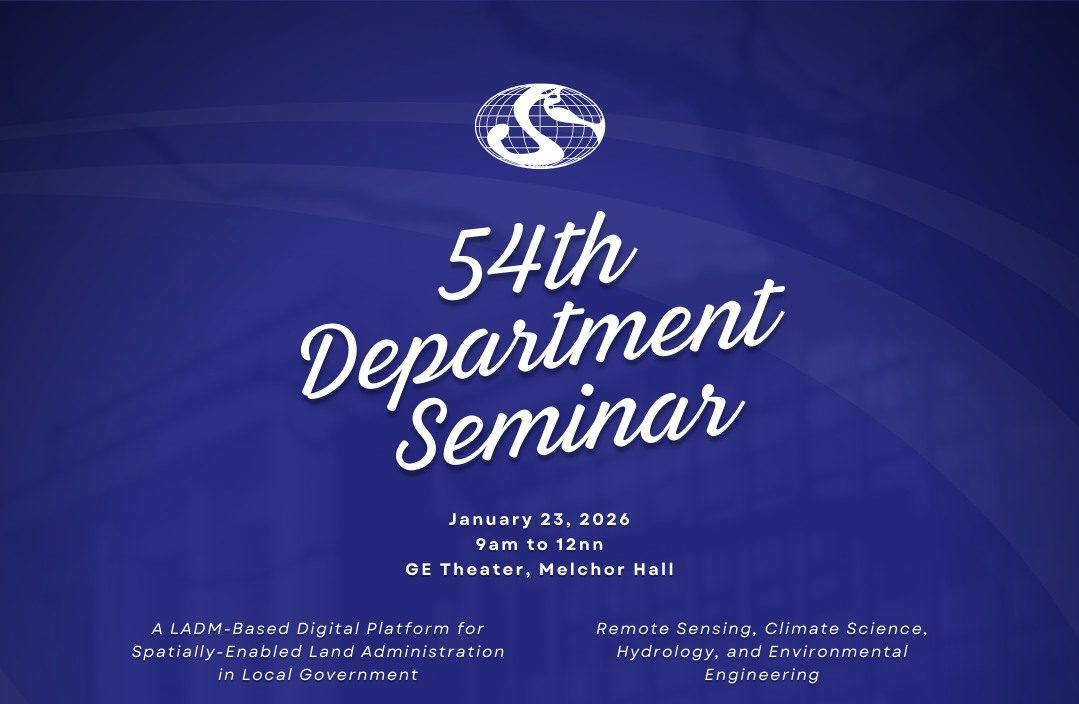 54th Department Seminar