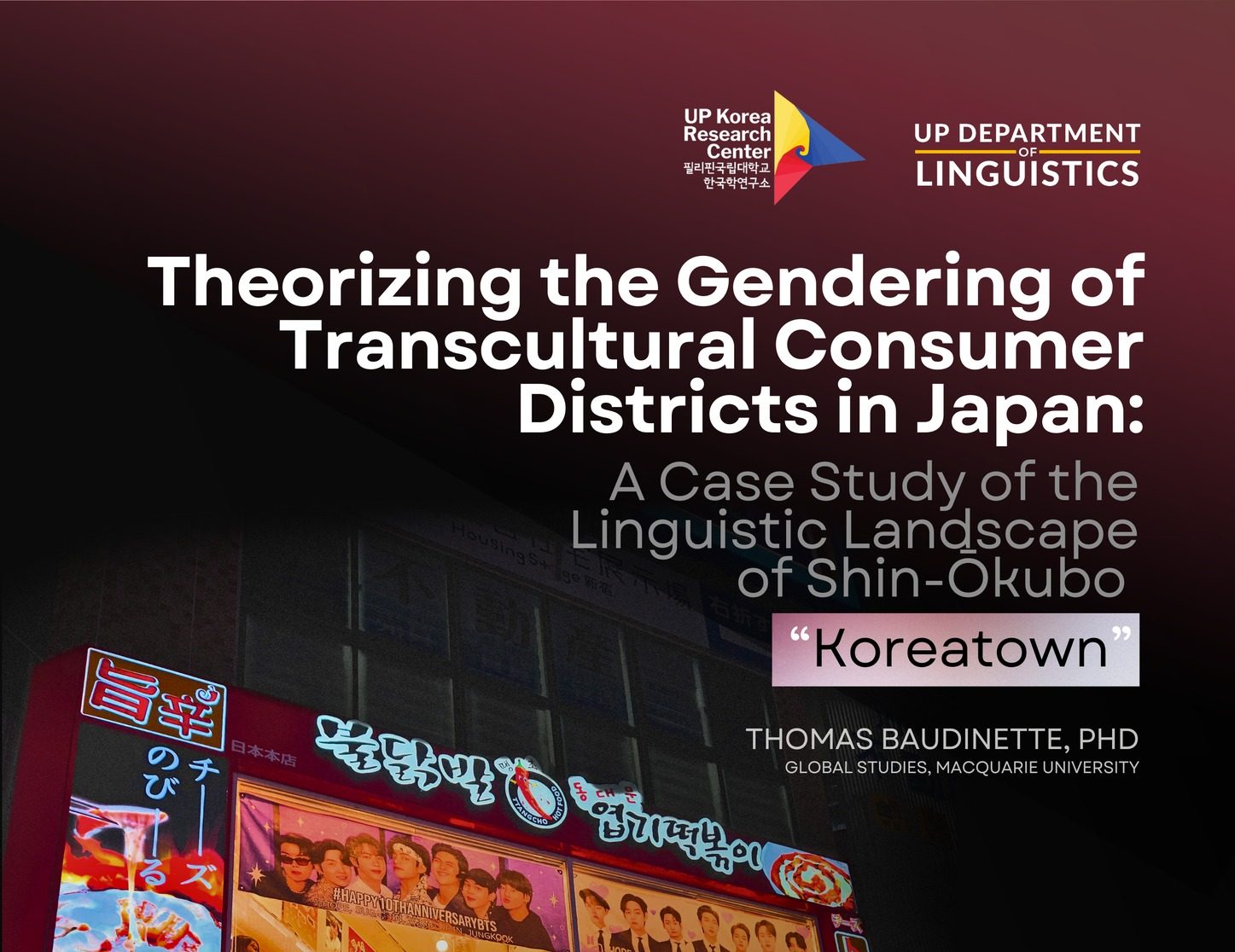 Theorizing the Gendering of Transcultural Consumer Districts in Japan: A Case Study of the Linguistic Landscape of Shin-Okubo Koreatown