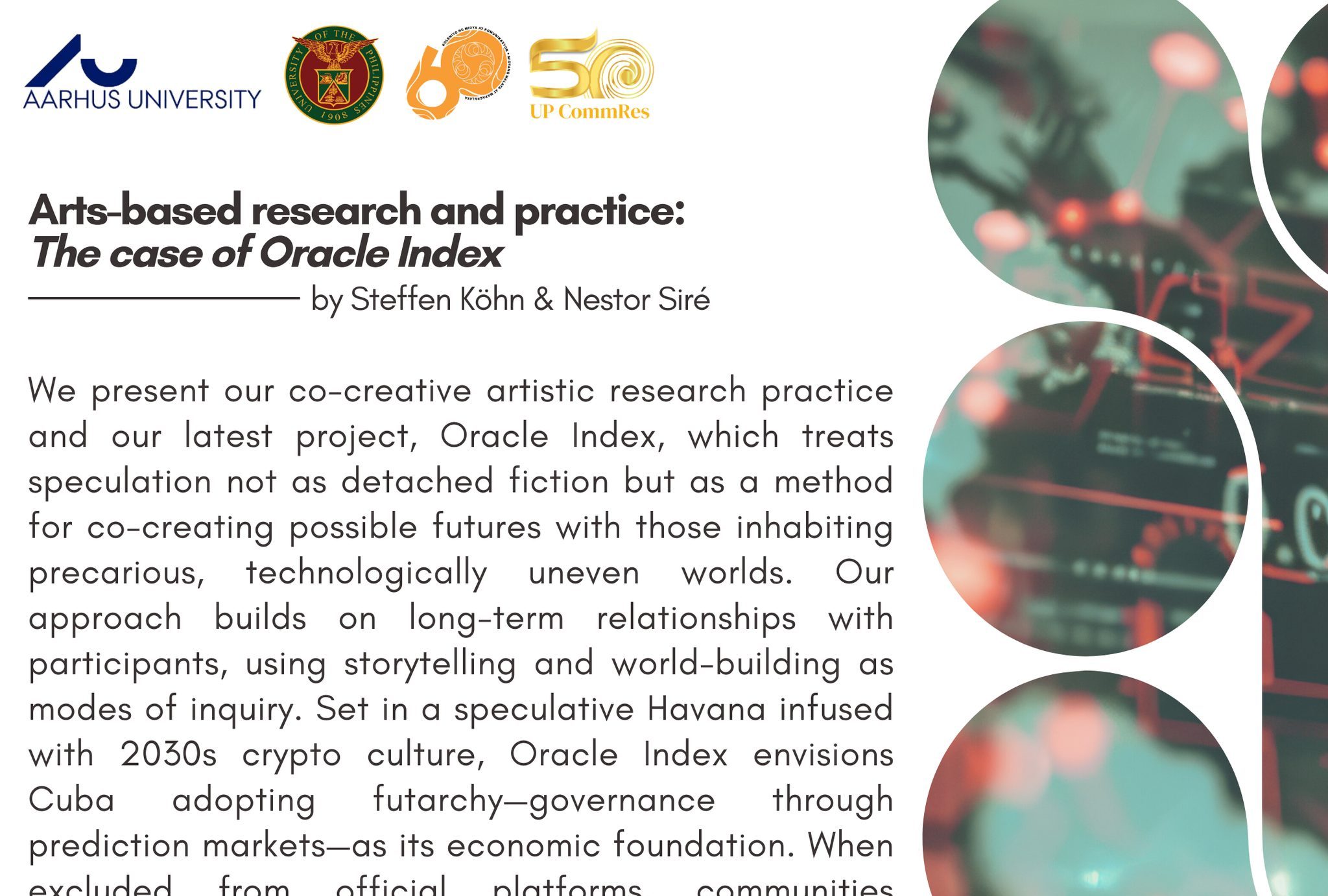 Arts-Based Research and Practice: The Case of Oracle Index