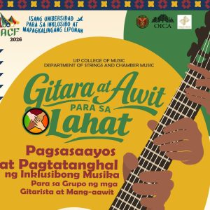 Gitara at Awit para sa Lahat: Pagsasaayos at Pagtatanghal ng Inklusibong Musika para sa Grupo ng mga Gitarista at Mang-aawit