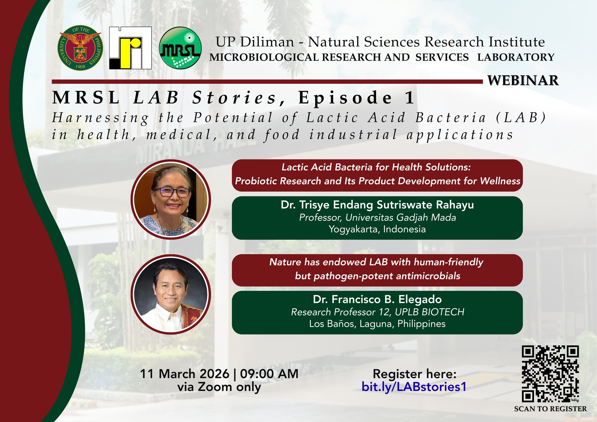 MRSL LAB Stories Episode 1: Harnessing the Potential of Lactic Acid Bacteria (LAB) in Health, Medical, and Food Industrial Applications