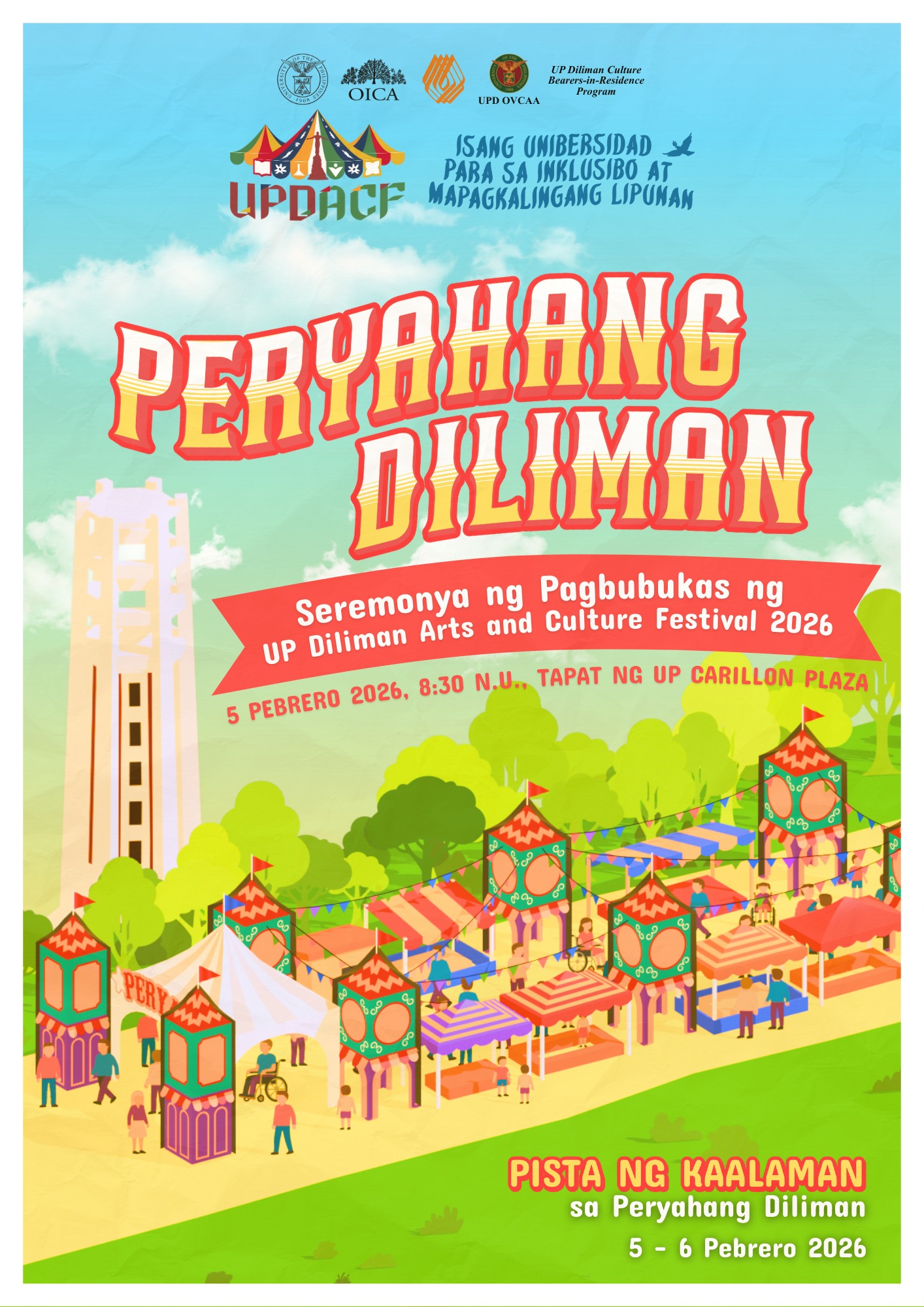Peryahang Diliman: Seremonya ng Pagbubukas ng UP Diliman Arts and Culture Festival 2026