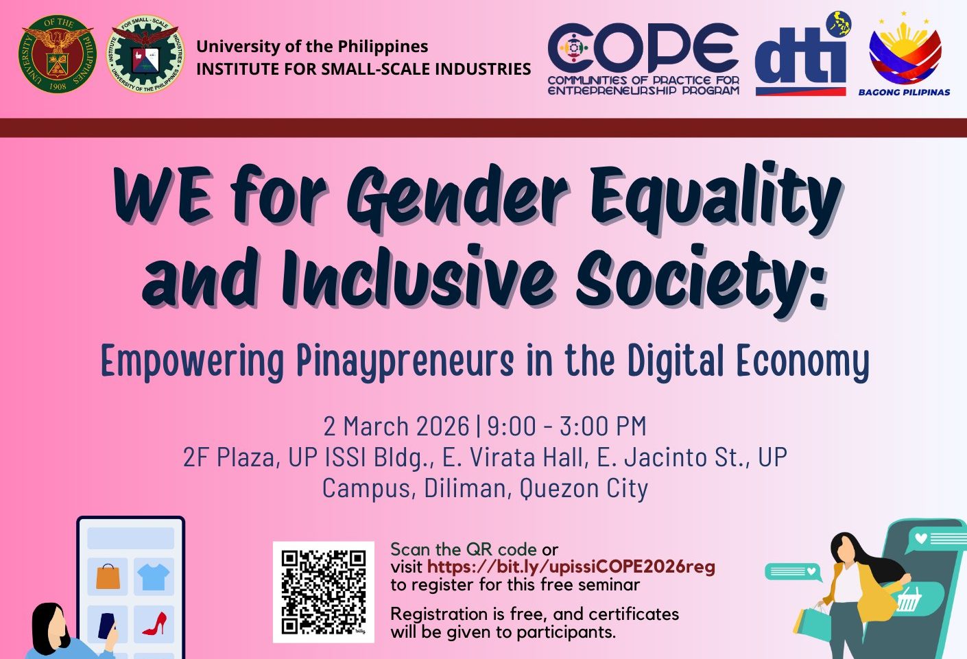 WE for Gender Equality and Inclusive Society: Empowering Pinaypreneurs in the Digital Economy