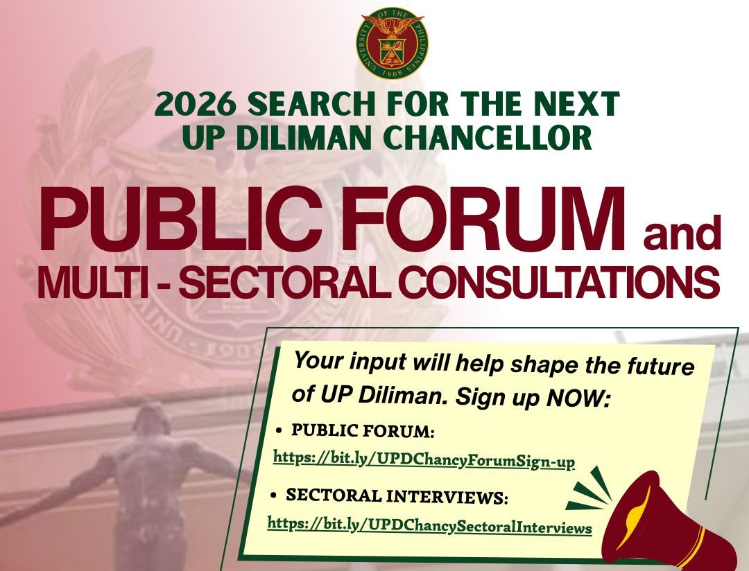 2026 Search for the Next UP Diliman Chancellor: Interview of the Nominee