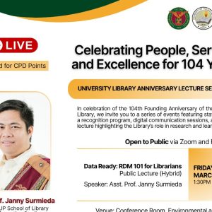 University Library Anniversary Lecture Series 2026