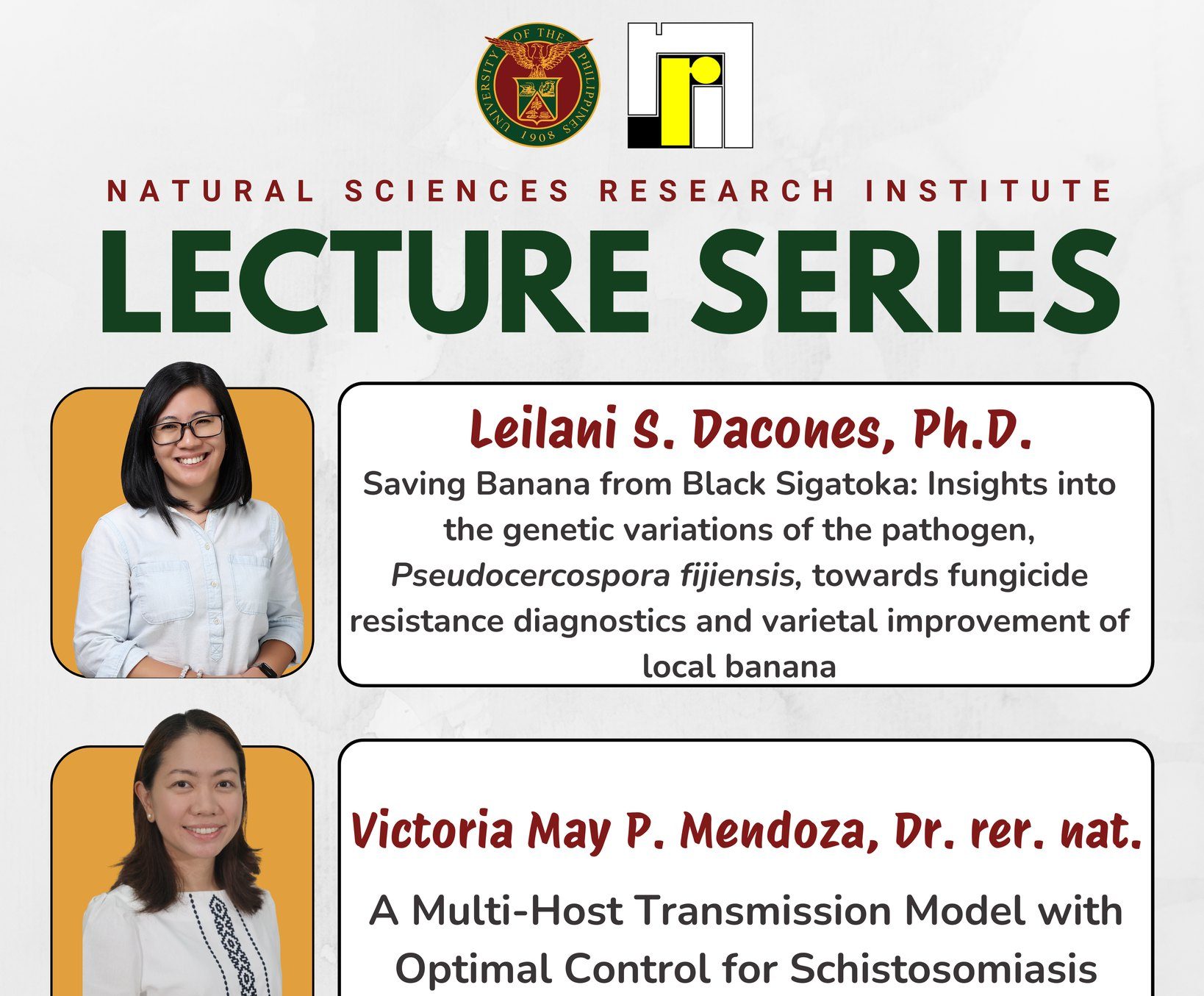 NSRI Lecture Series: Health, Well-being, Safety, and Security