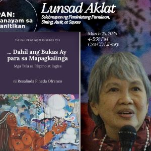 PANayam sa Panitikan: Lunsad Aklat: ... Dahil ang Bukas ay Para sa Mapagkalinga