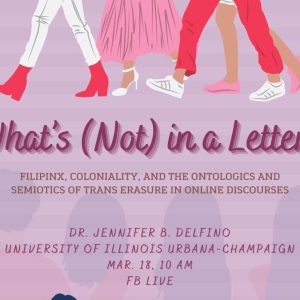What’s (Not) in a Letter? Filipinx, Coloniality, and the Ontologics and Semiotics of Trans Erasure in Online Discourses