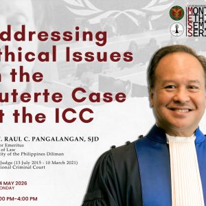 Addressing Ethical Issues in the Duterte Case at the ICC