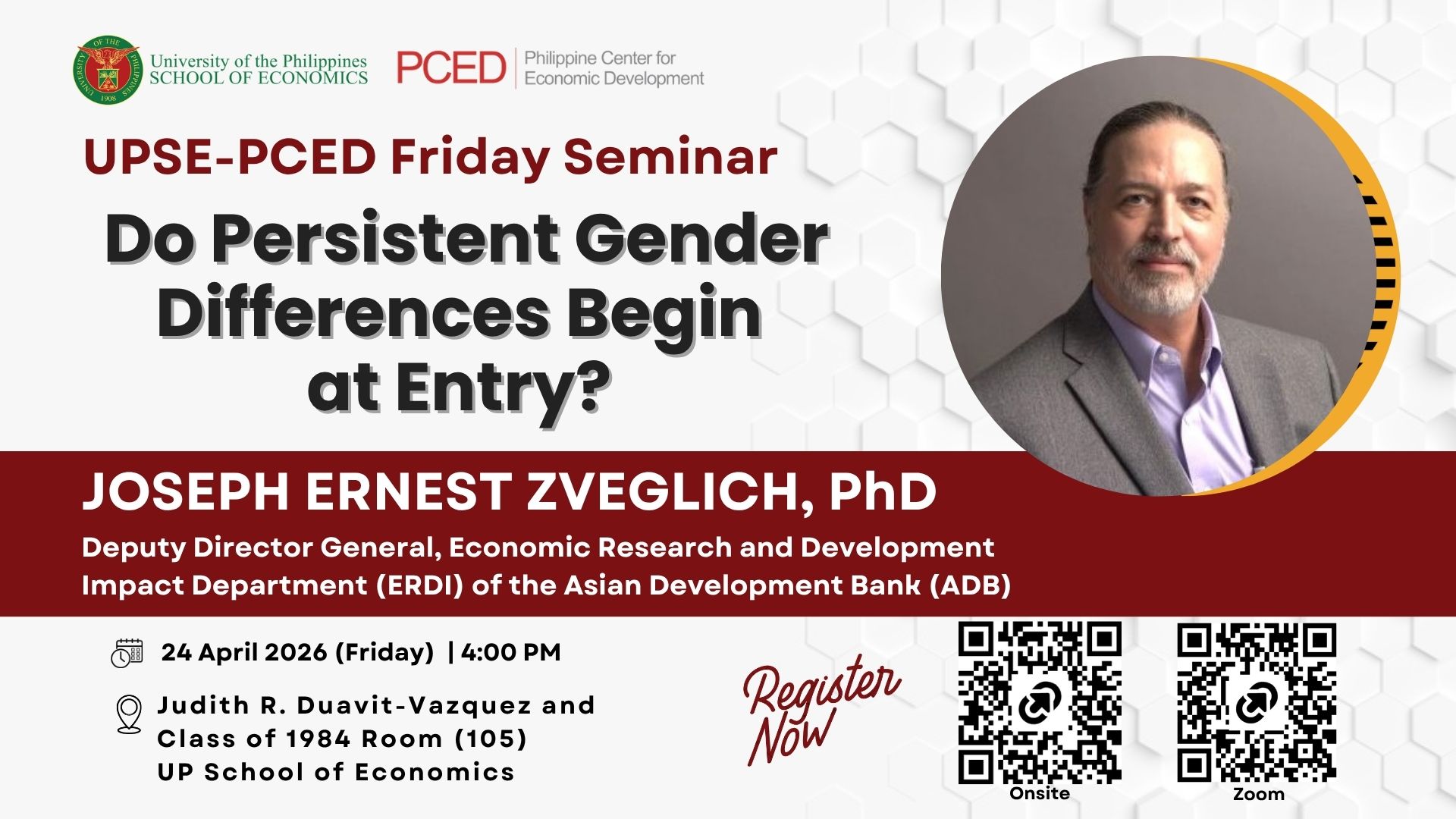 Do Persistent Gender Differences Begin at Entry?