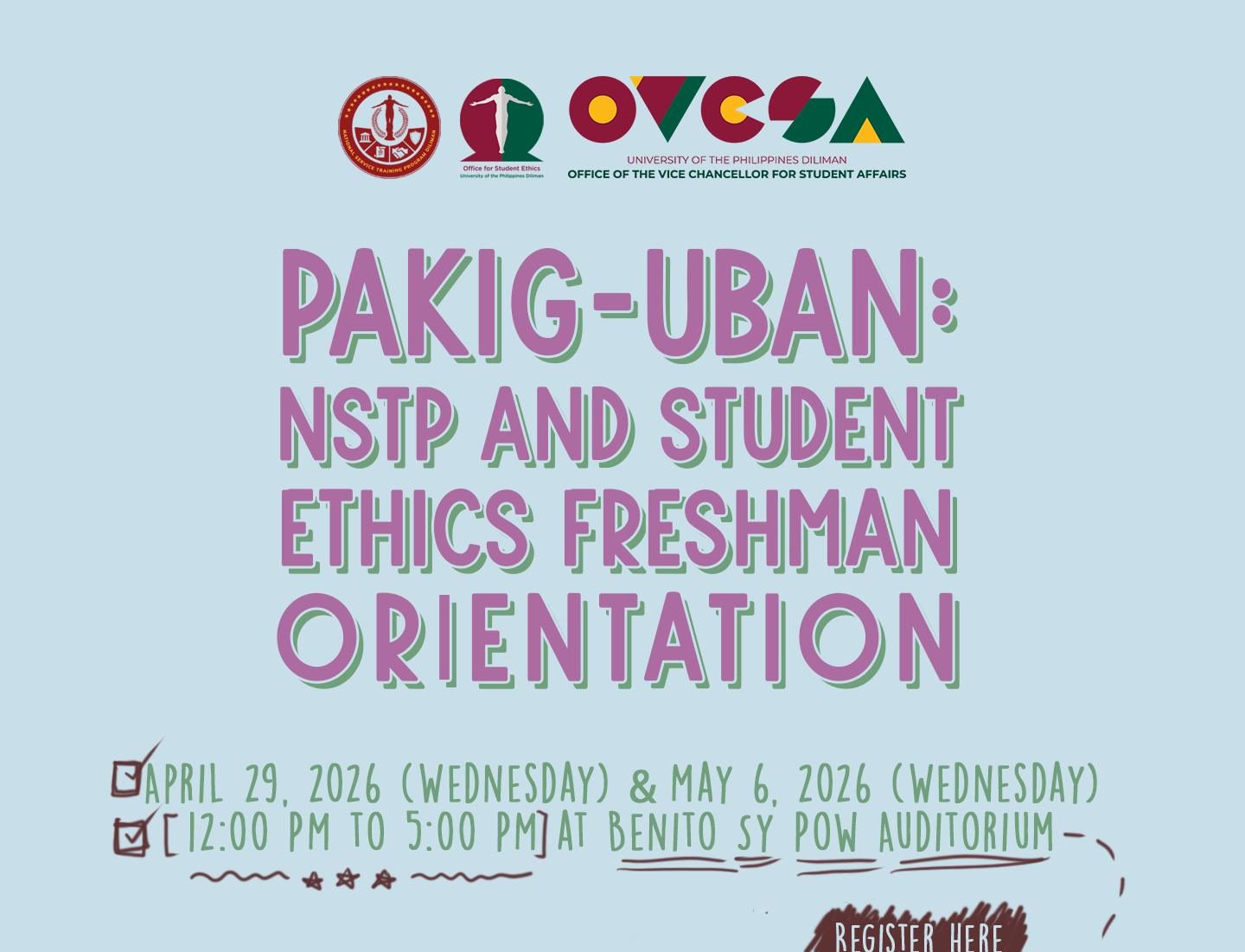 Pakig-uban: NSTP (National Service Training Program) and Student Ethics Freshman Orientation