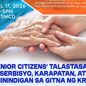 Senior Citizens’ Talastasan: Serbisyo, Karapatan, at Paninindigan sa Gitna ng Krisis