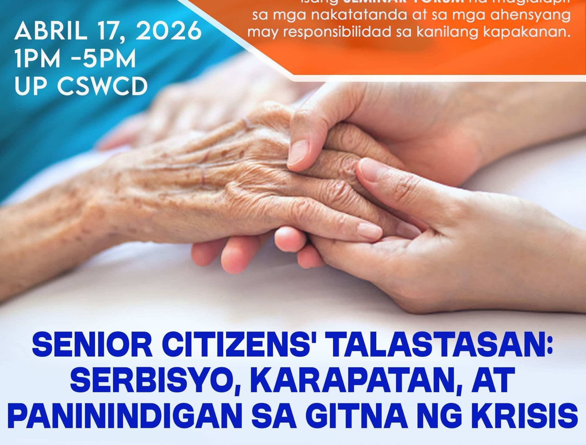 Senior Citizens’ Talastasan: Serbisyo, Karapatan, at Paninindigan sa Gitna ng Krisis