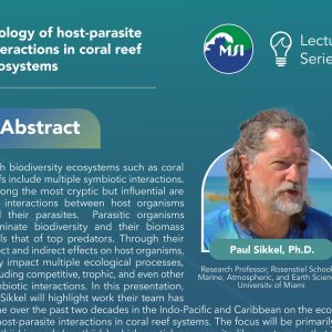 Ecology of Host-Parasite Interactions in Coral Reef Ecosystems