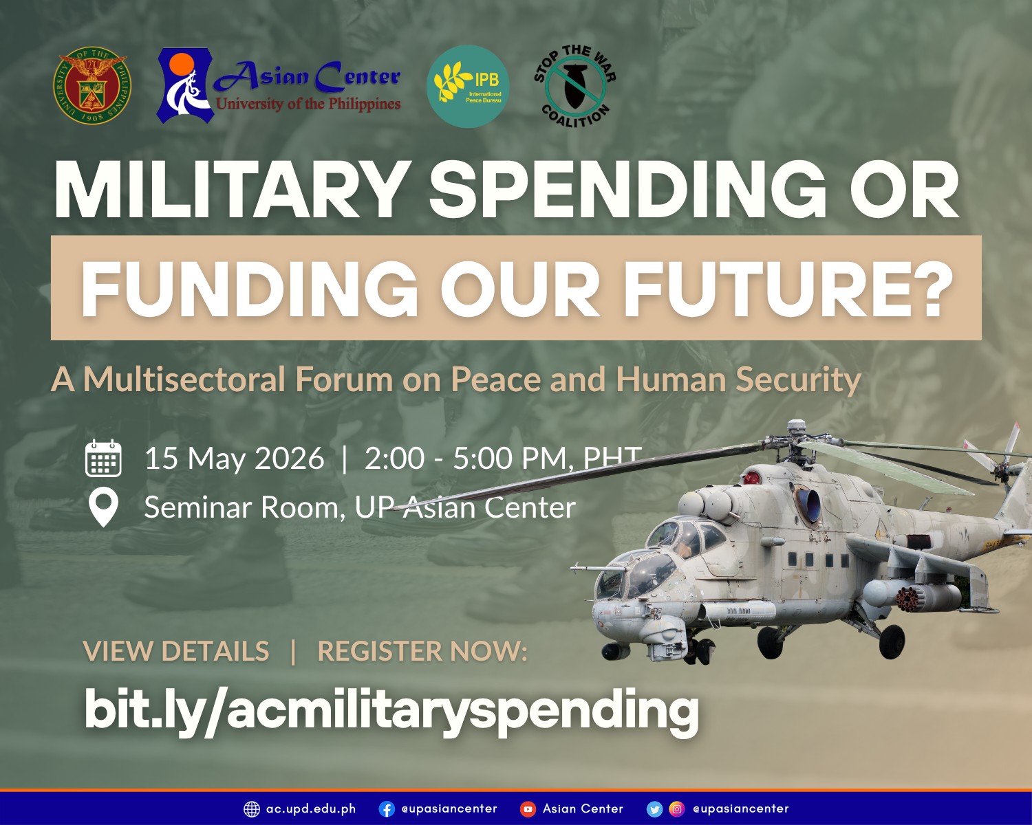 Military Spending or Funding Our Future? A Multisectoral Forum on Peace and Human Security