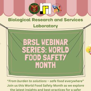 BRSL Webinar Series: World Food Safety Month