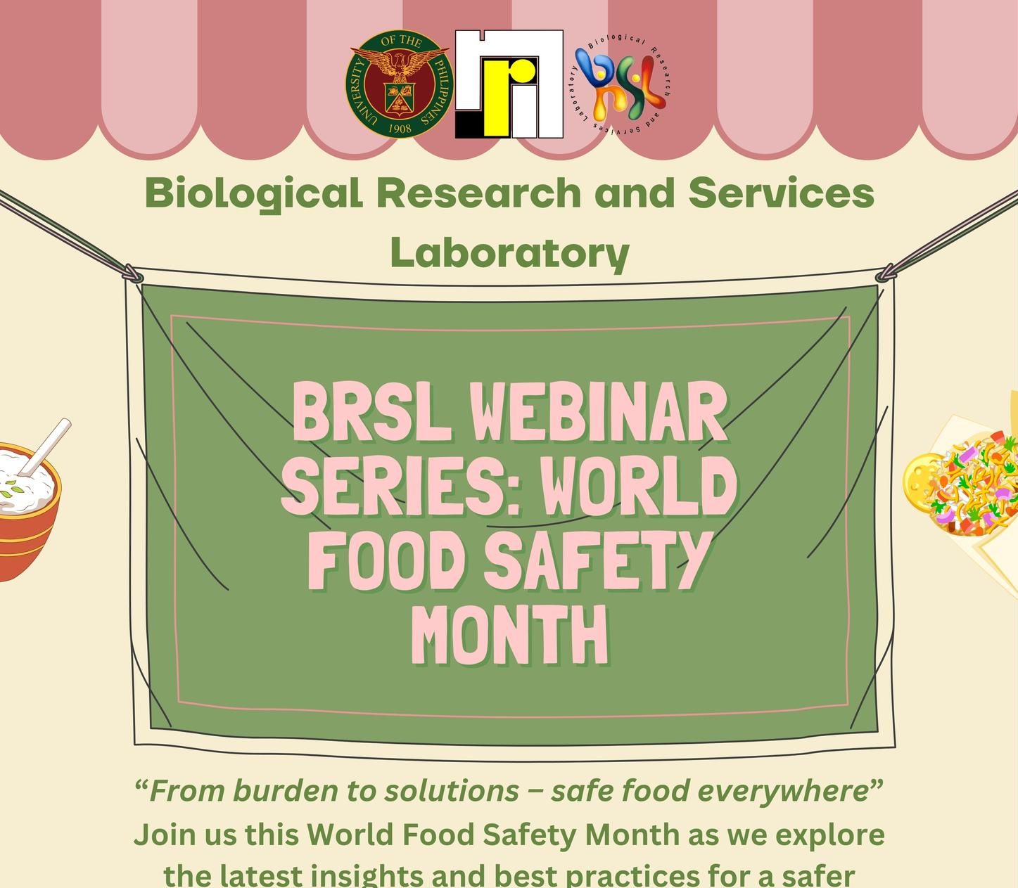 BRSL Webinar Series: World Food Safety Month