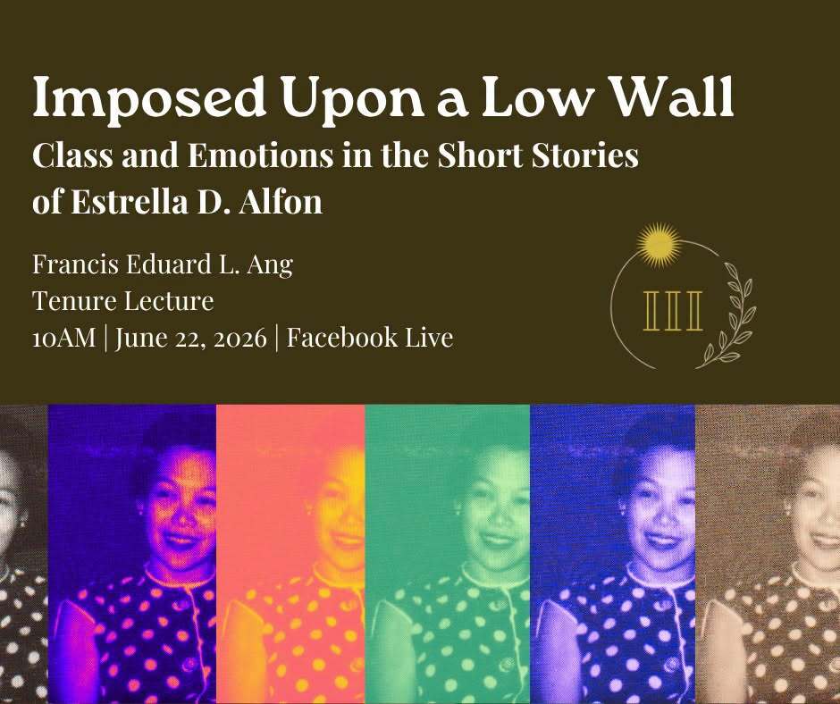 Imposed Upon a Low Wall: Class and Emotions in Short Stories of Estrella D. Alfon