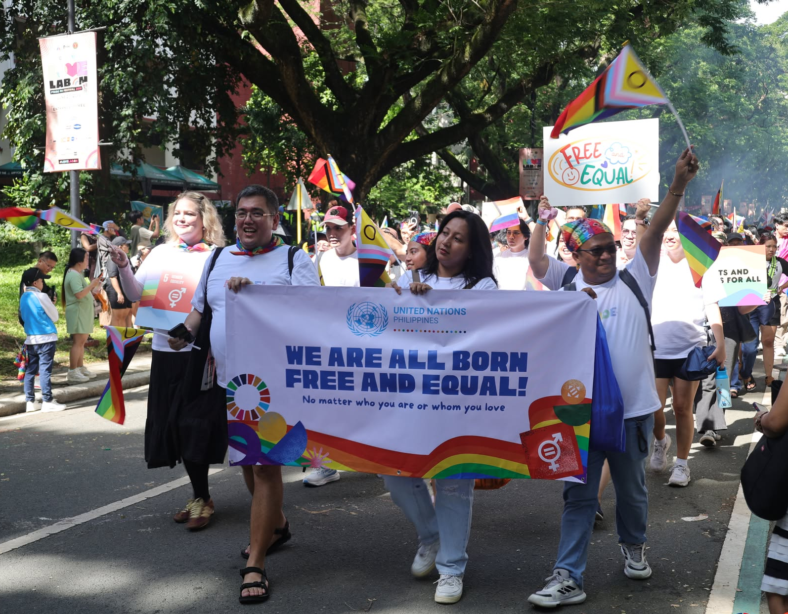 The United Nations Philippines join the celebration. Photo by Jefferson Villacruz, UPD Information Office