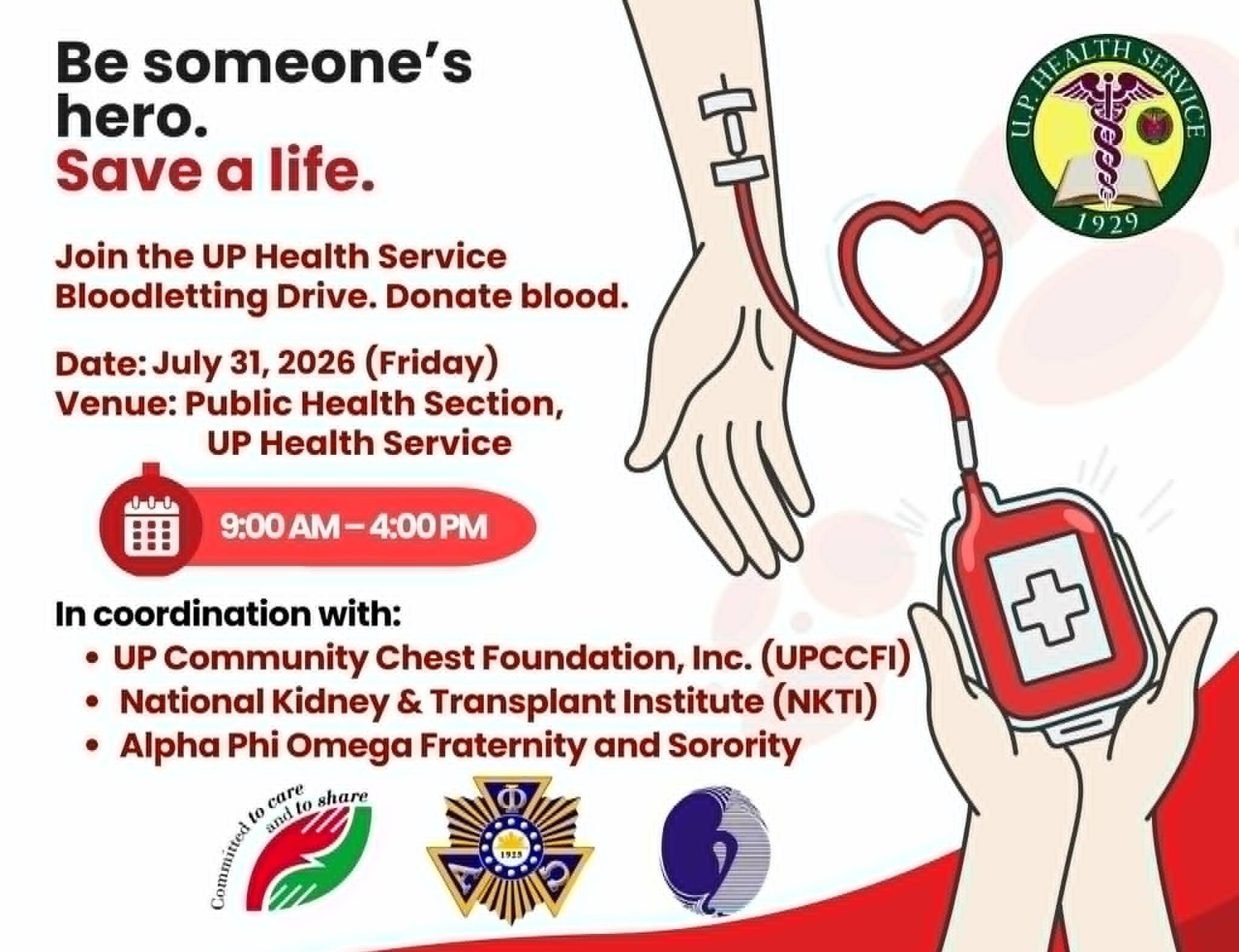 UP Health Service Bloodletting Drive