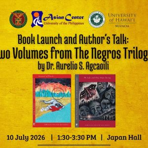 Book Launch and Author’s Talk: Two Volumes From the Negros Trilogy