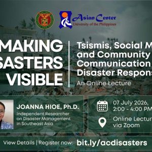 Making Disasters Visible: Tsismis, Social Media, and Community Communication in Disaster Response