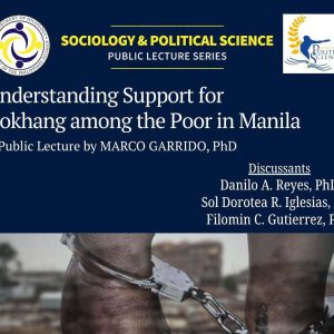 Understanding Support for Tokhang among the Poor in Manila