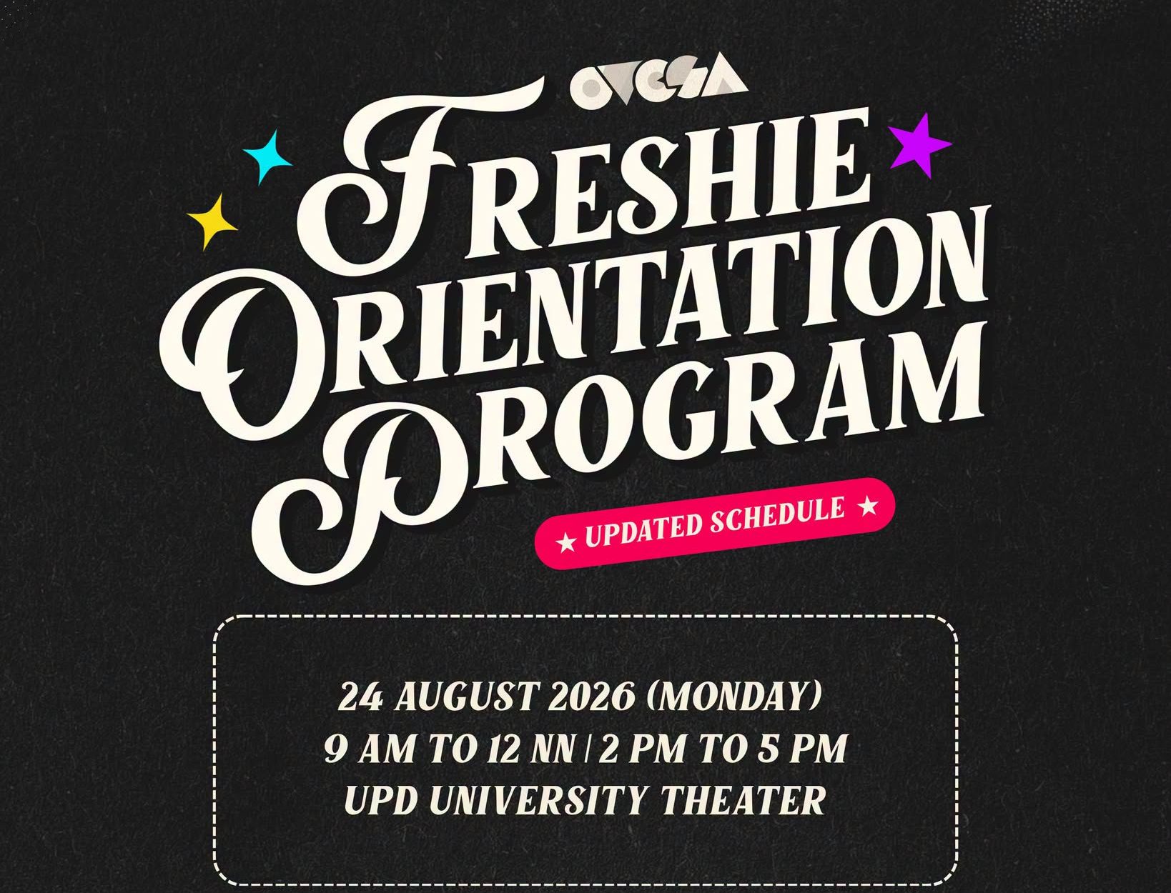 Freshie Orientation Program 2026