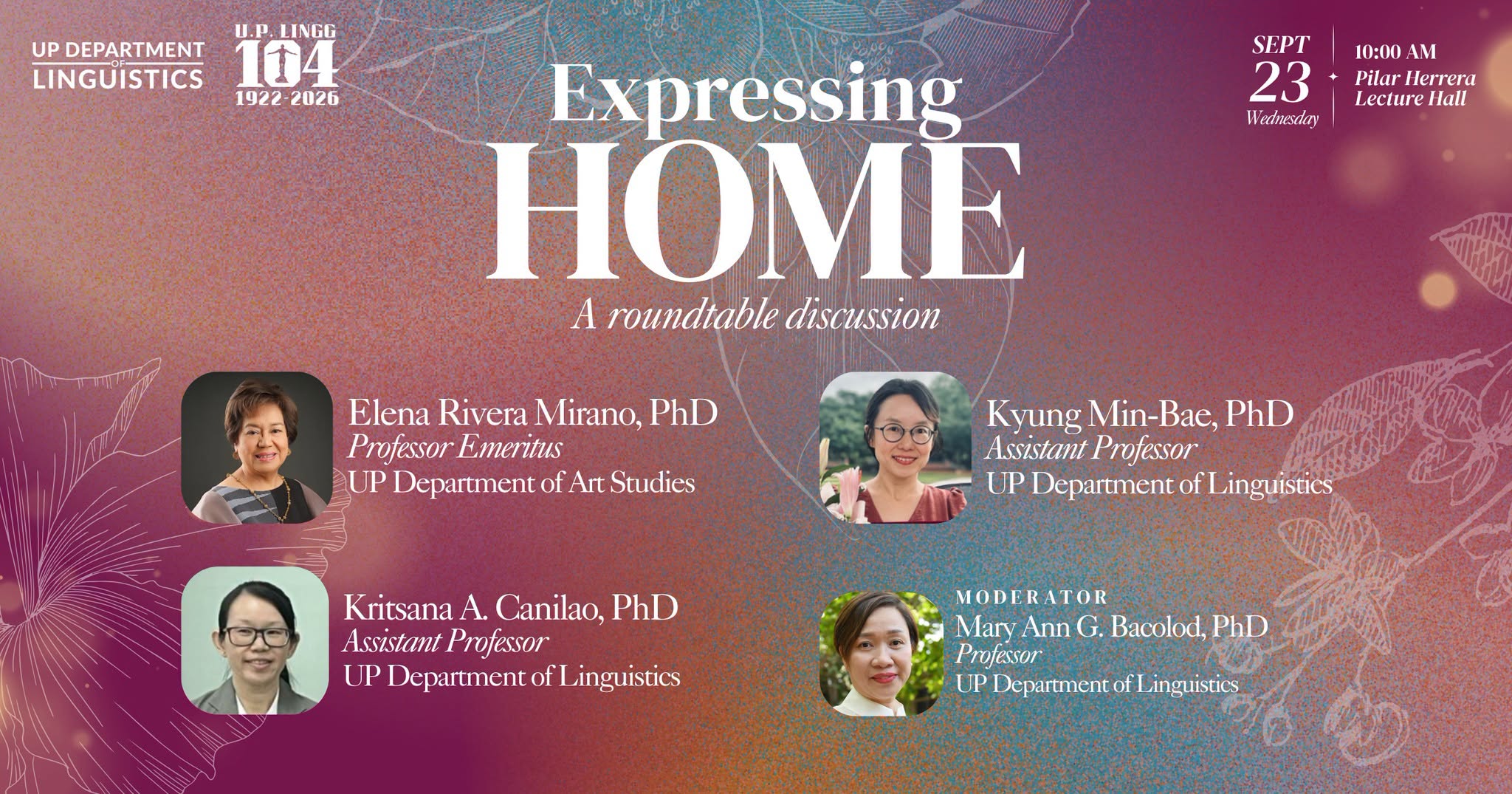 Expressing Home: A Roundtable Discussion