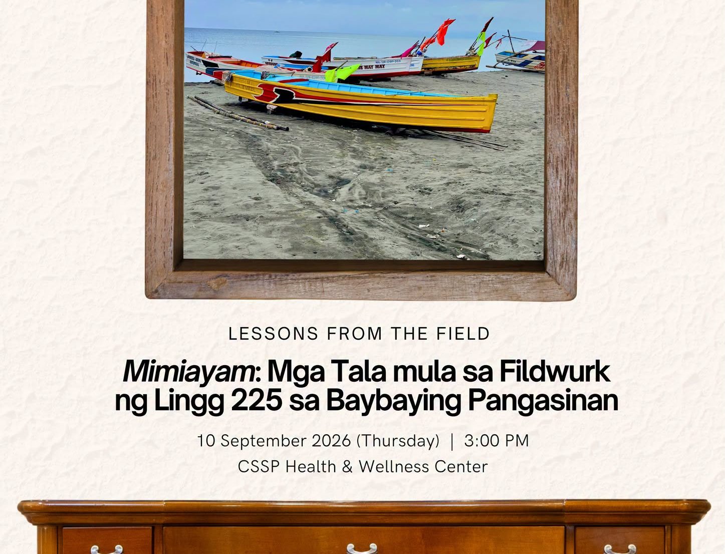 [Lessons From the Field] Mimiayam: Mga Tala Mula sa Fildwurk ng Lingg 225 sa Baybaying Pangasinan