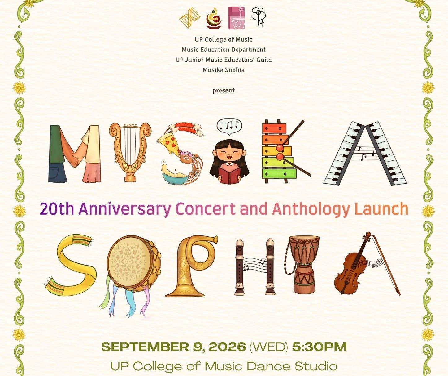 Musika Sophia: 20th Anniversary Concert and Anthology Launch
