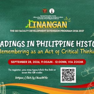 Readings in Philippine History: Remembering as an Act of Critical Thinking