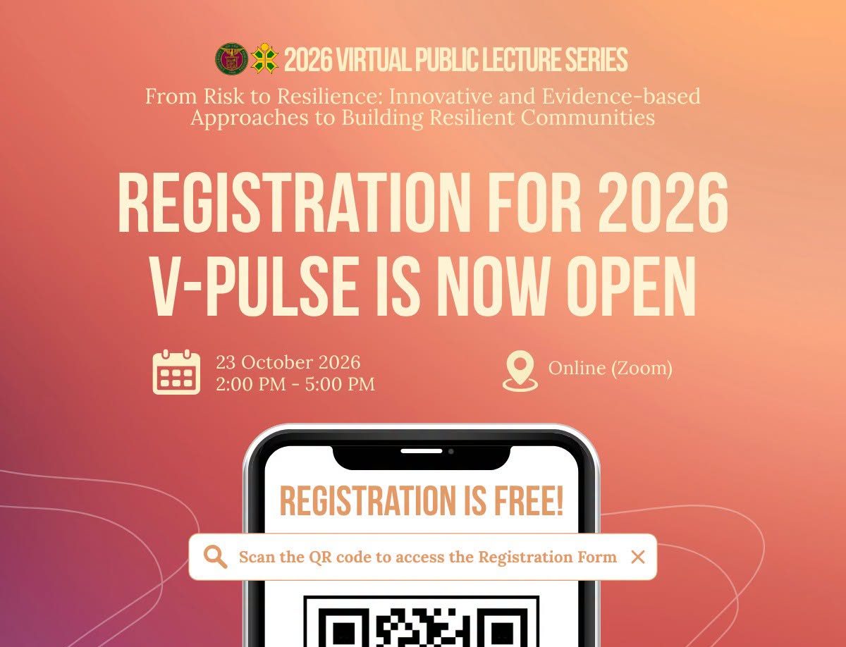 [2026 Virtual Public Lecture Series] From Risk to Resilience: Innovative and Evidence-based Approaches to Building Resilient Communities