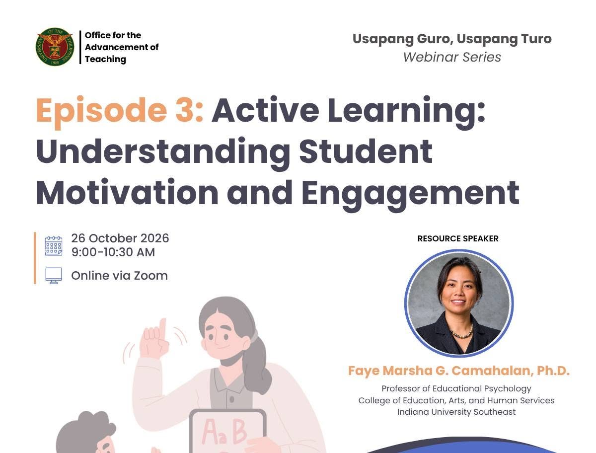 Usapang Guro, Usapang Turo | Episode 3: Active Learning: Understanding Student Motivation and Engagement