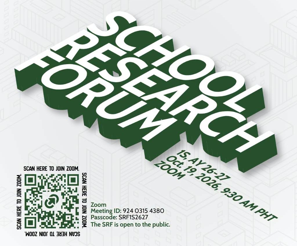 School Research Forum for the First Semester, AY 2026–2027